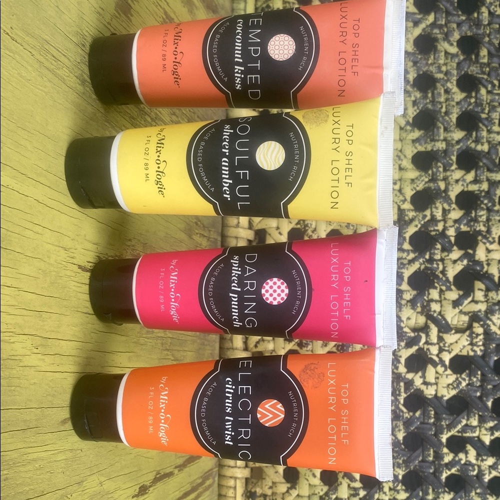 Mixologie Top Shelf Lotion Set - Coconut, Amber, Plum, Citrus